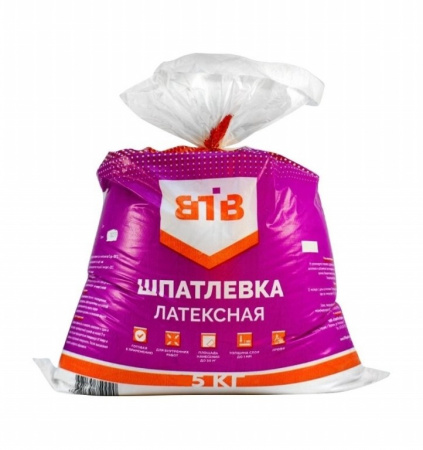 Шпатлевка латексная ВТВ 15кг в пакете купить по цене 462 руб. на базе ББК-Строй