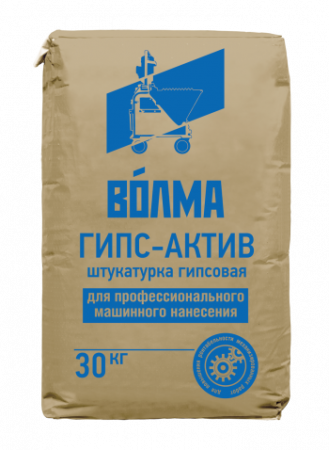 Штукатурка гипсовая ВОЛМА Гипс-Актив 30кг купить по цене 380 руб. на базе ББК-Строй